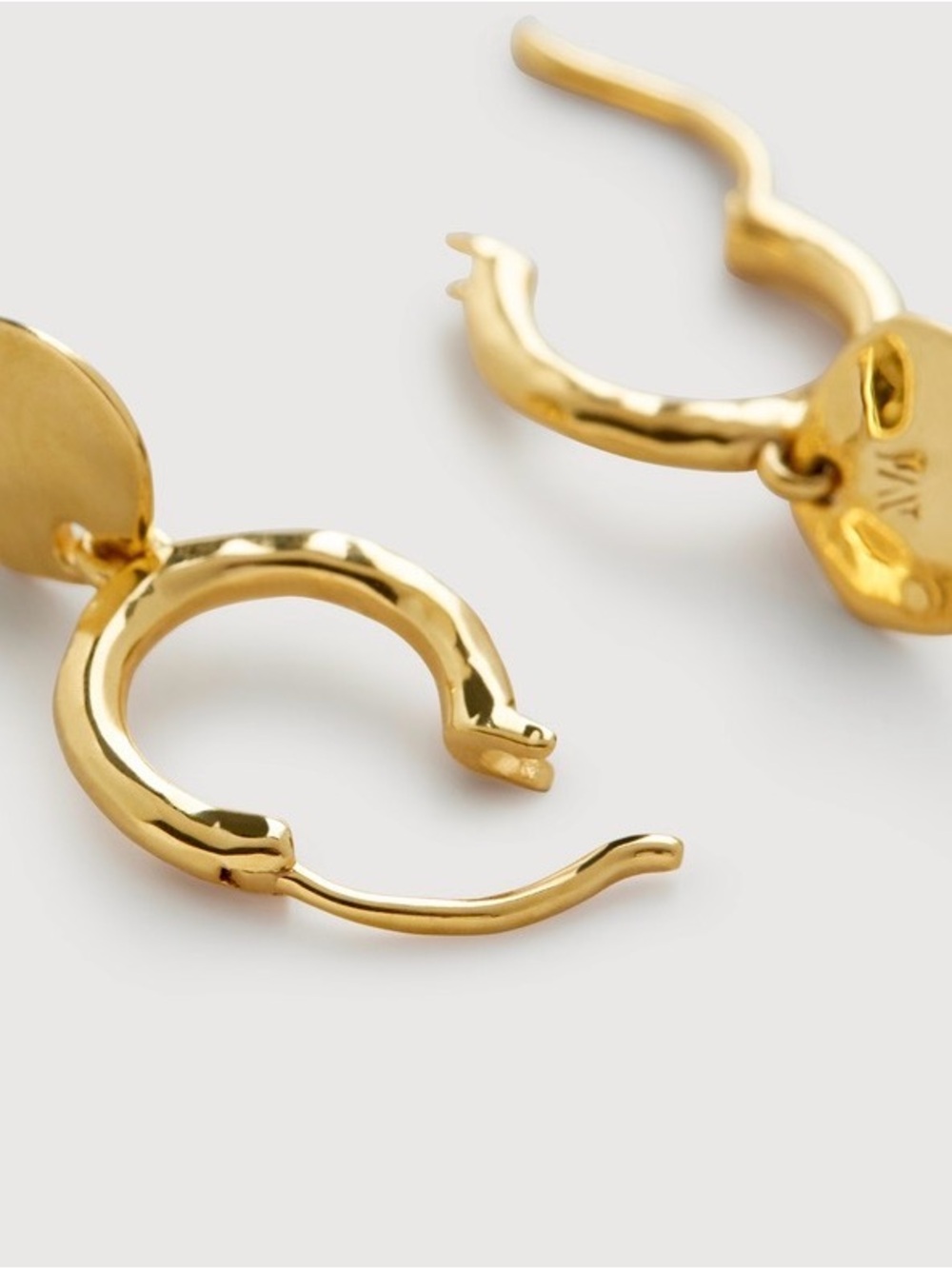 Monica Vinader Siren Muse Disc Earrings - Picture 3 of 4